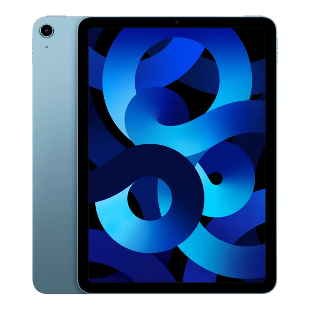 iPad Air (5th generation) · 256 GB · Blue — Manufacturer image of the model; not a photograph of the unit on offer.
